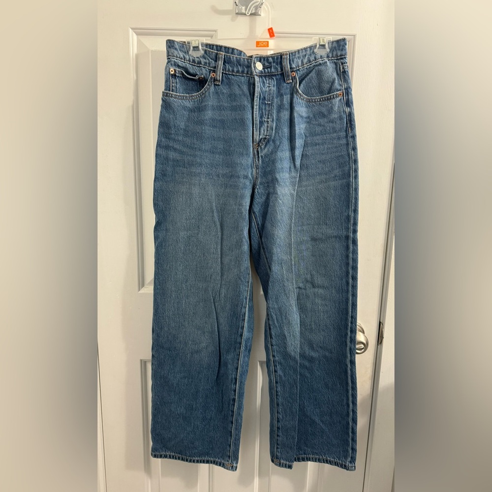 Joe Fresh Blue Flare Wide Leg Jeans
